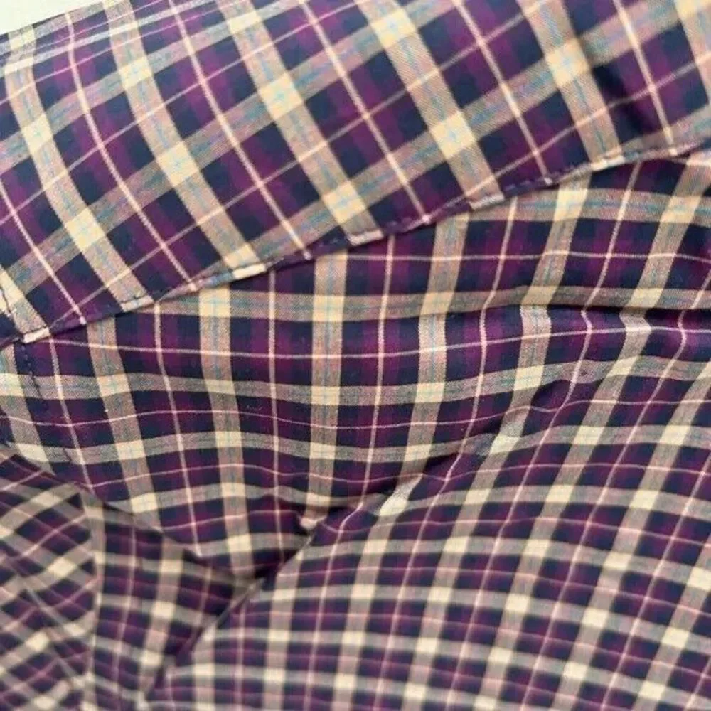 SOUTHERN TIDE NWT Shelter‎ Deck Purple Plaid Stretch Classic Fit Shirt Medium